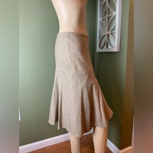 Paul & Joe Tan A-Line Skirt wool size 38